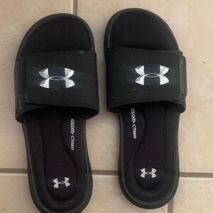 Under Armour Black Slide Sandals men’s size 9